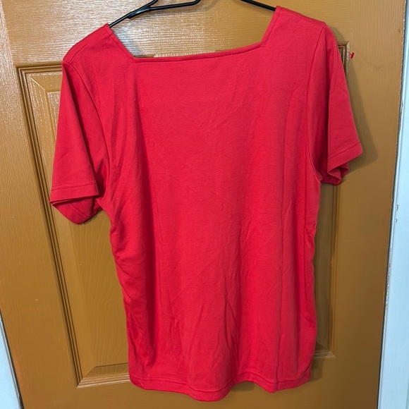 Urban Outfitters Red Embellished Boxy Blouse - Picture 3 of 3